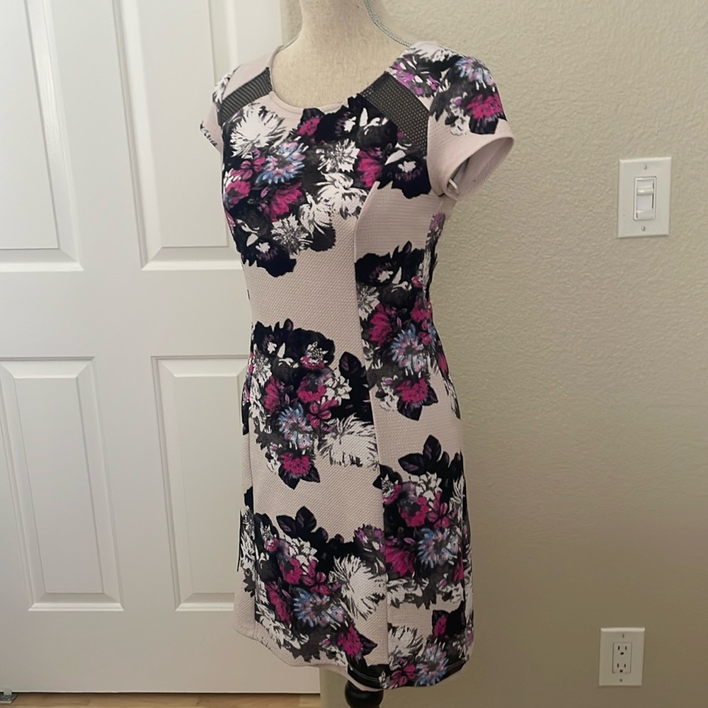 INC Light Pink Floral Pattern Dress